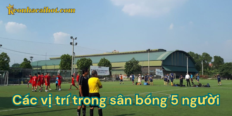 Các vị trí trong sân bóng 5 người kèo nhà cái