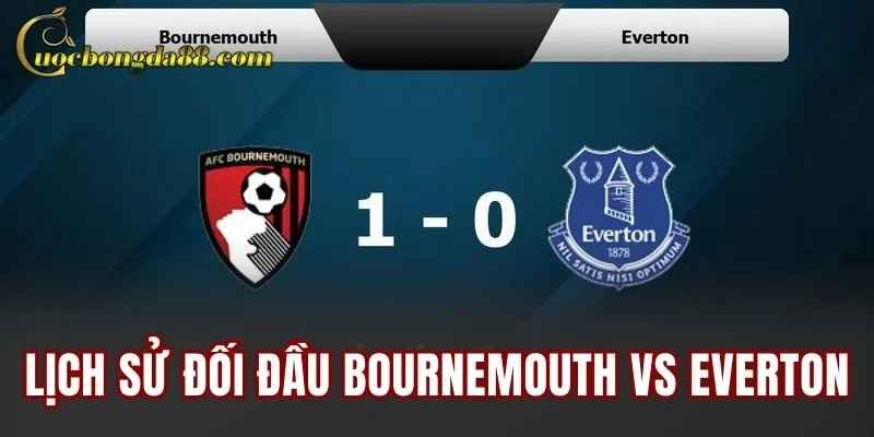 Lịch sử đối đầu Bournemouth vs Everton Lịch sử đối đầu Bournemouth vs Everton