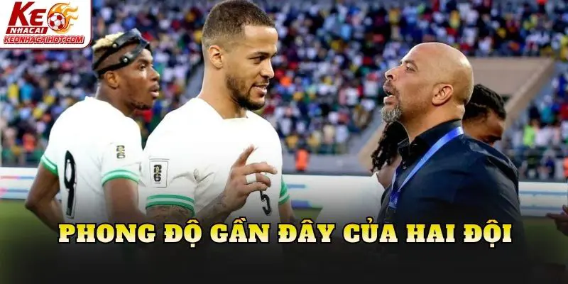 Phong độ gần đây của hai đội